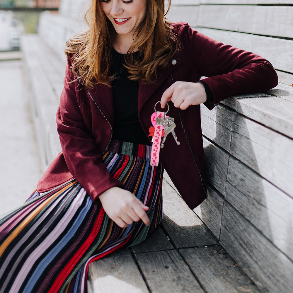 Wholesale 24pcs Valentine's Day Silicone Love Keychain