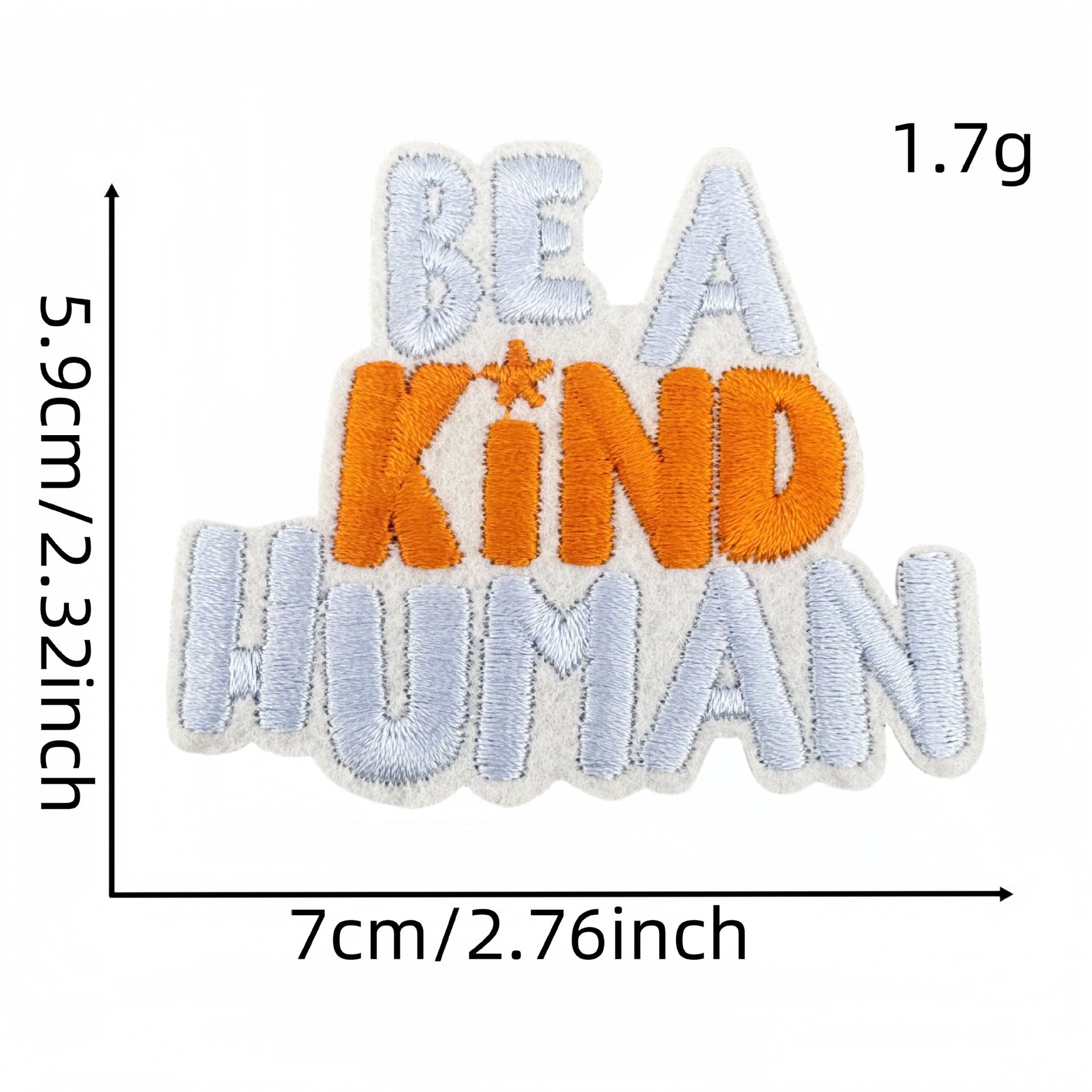 Wholesale Colorful and kind English word embroidery DIY patches