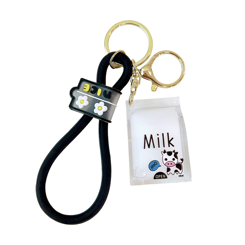 Carton de leche al por mayor lindos llaves acrílicos
