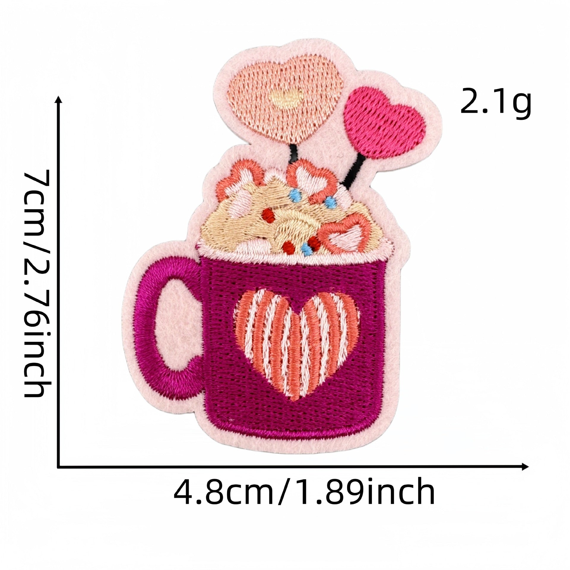 Wholesale Valentine' s Day Pink Love Cartoon Embroidery DIY Patches