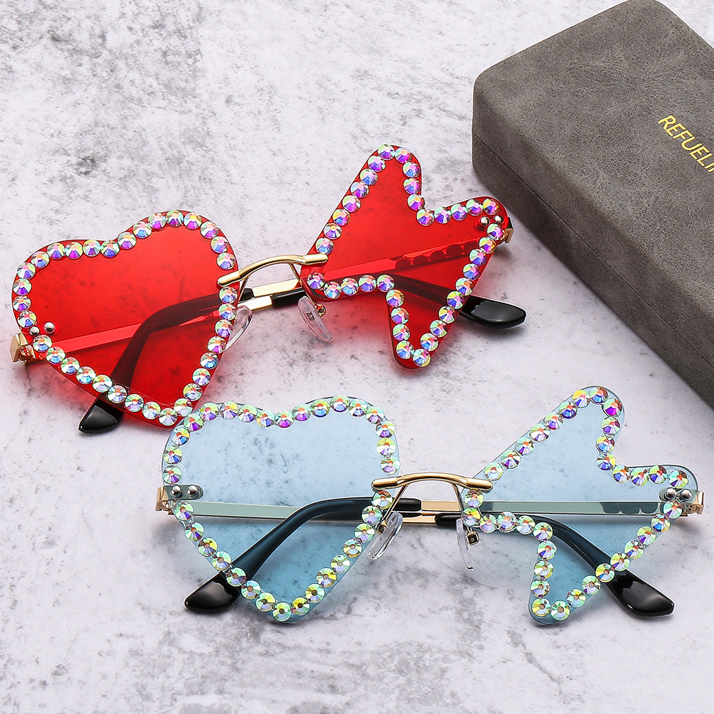 Wholesale PC Frameless Diamond Sunglasses