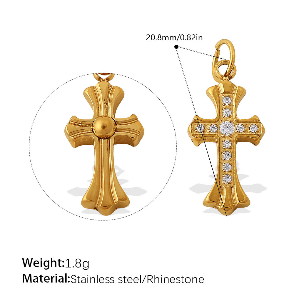 Wholesale Ocean style retro key heart-shaped stainless steel necklace pendant accessories