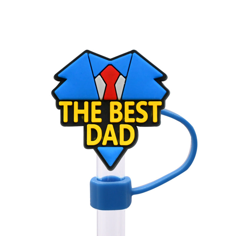 Wholesale Random 100pcs/pack    Father' s Day internet celebrity dust plug straw hat  Straw Tube Cap