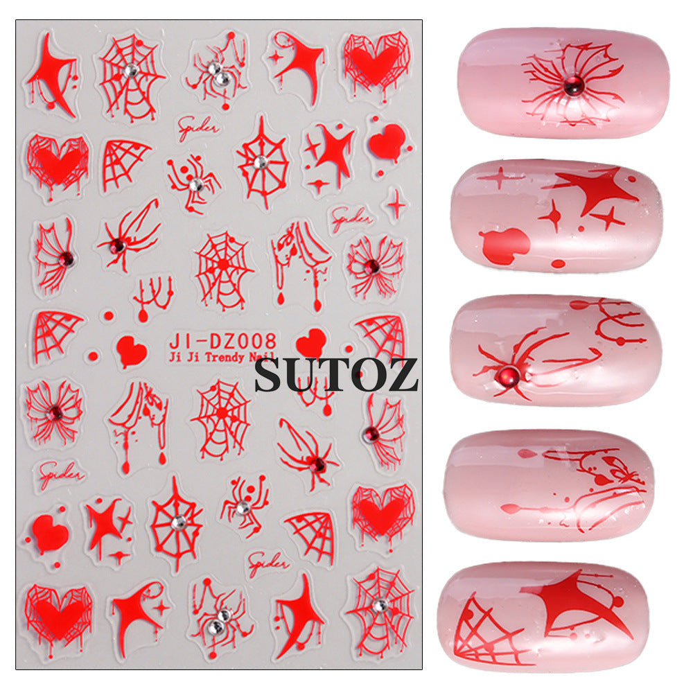 Wholesale  crystal diamond 3D adhesive nail stickers