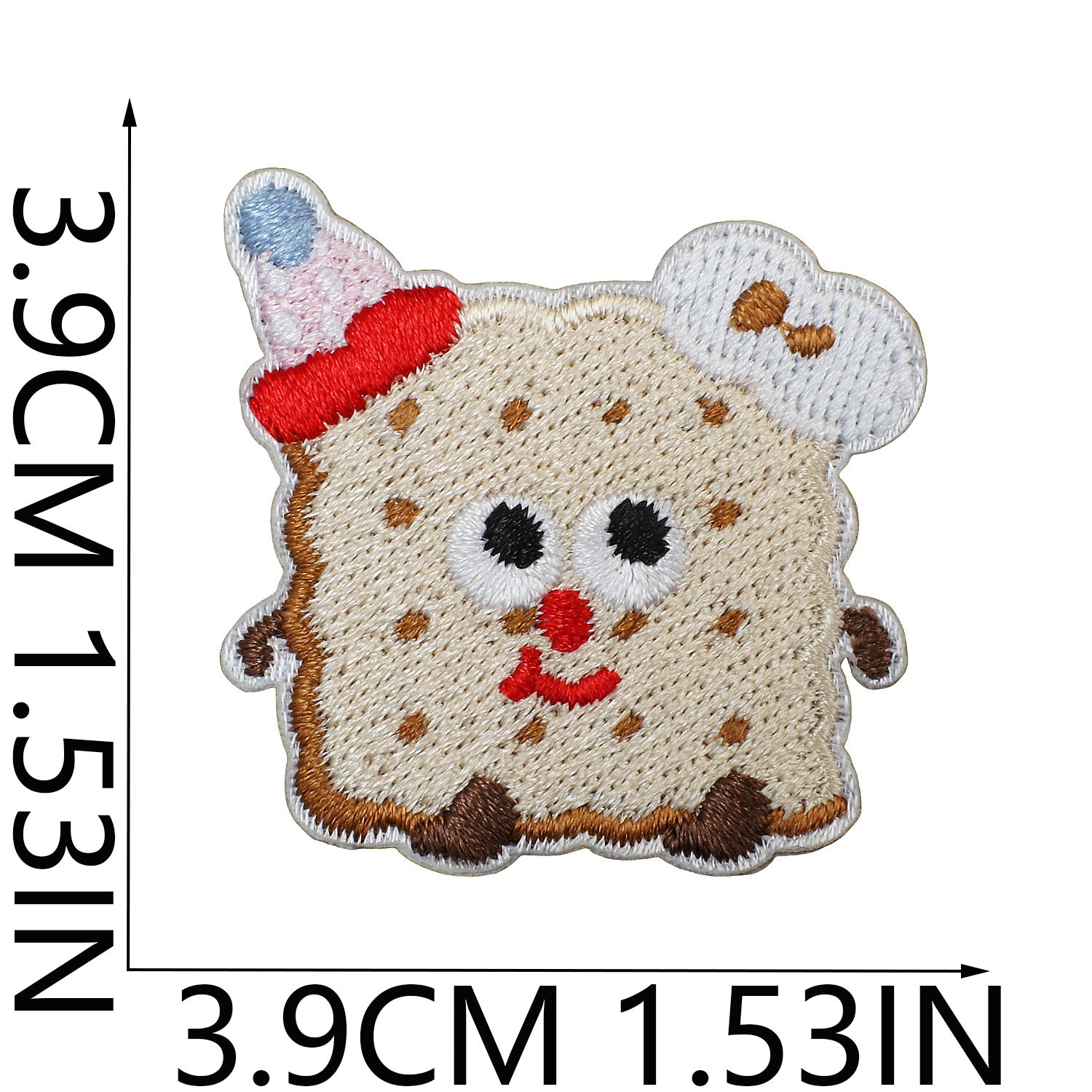 Wholesale Cartoon Matcha Croissant Embroidery Patch For Clothing Hats DIY Craft Decorative Accent