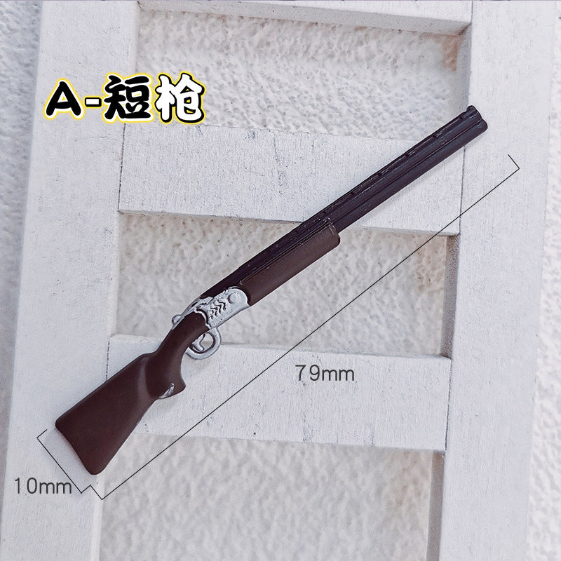 Wholesale Alloy Miniature Vintage Hunting Rifle Toy Gun Model For Dollhouse ama Craft Supply
