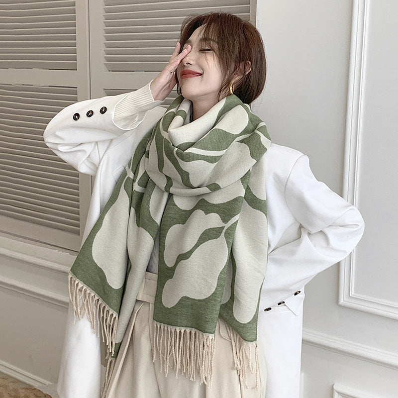Wholesale Winter Imitation Cashmere Thickened Warm Scarf