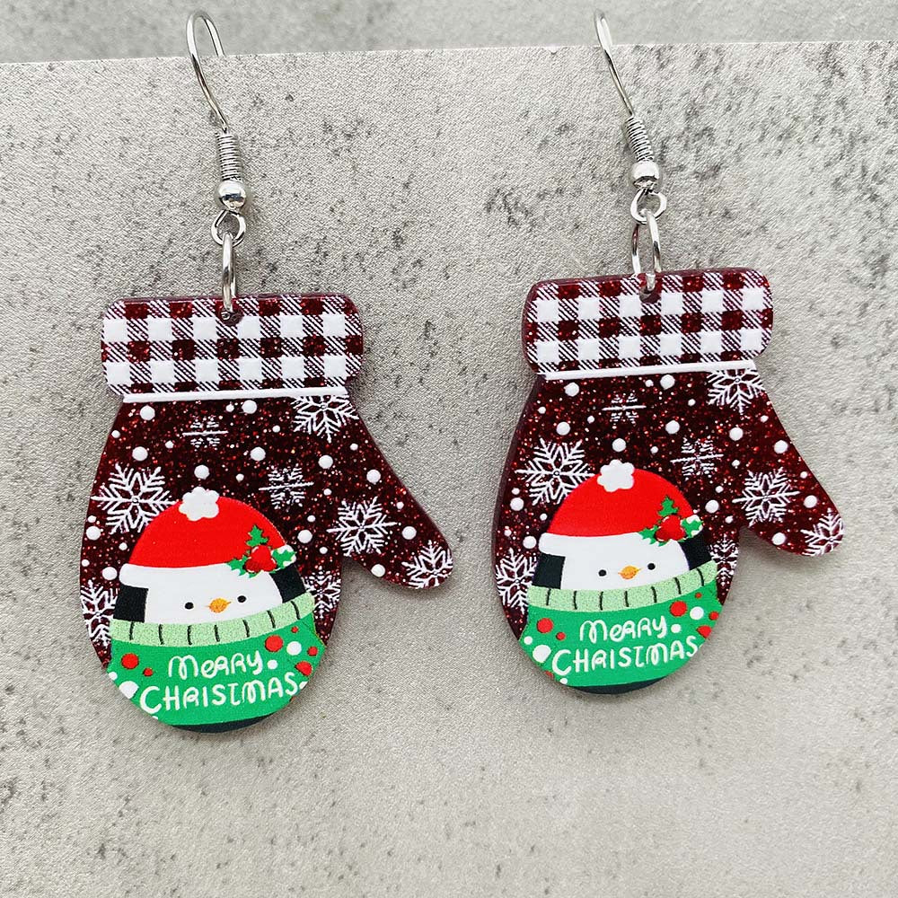 Wholesale Christmas Creative Acrylic Earrings