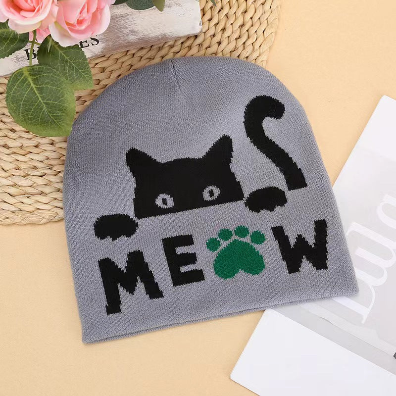 Wholesale Fashion Casual Warm Earmuff Knitted Hat