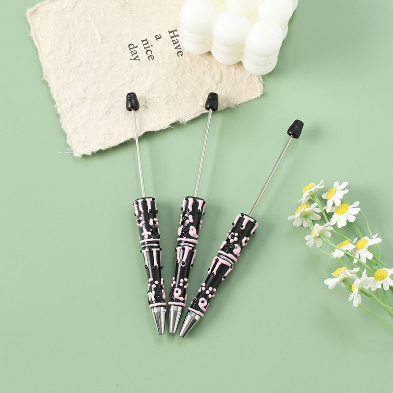 Wholesale 10pcs Cute hand-painted oil painting beads pen diy