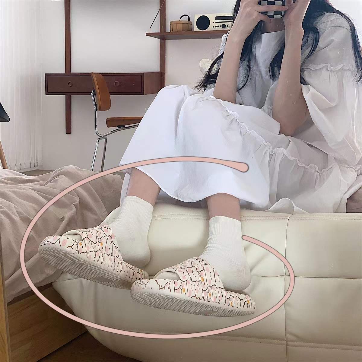 Zapatillas de plataforma suave de oso de verano de Eva al por mayor