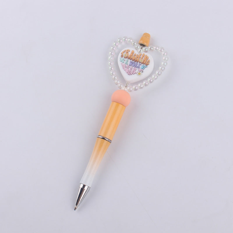 Wholesale DIY Cartoon Love Silicone Color Plastic Ballpoint Pen