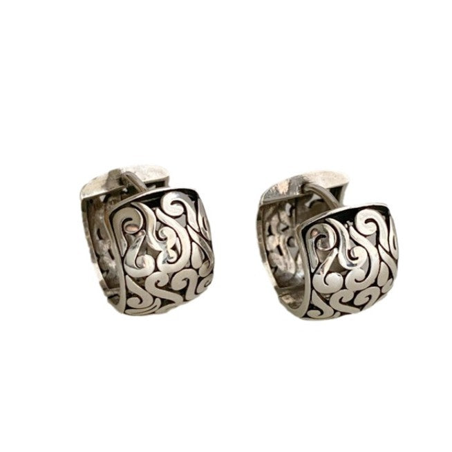 Wholesale Geometric Circle Vintage Pattern Earrings