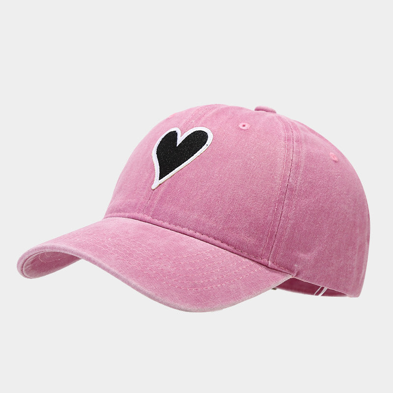 Wholesale Love Embroidery Label Washed Old Cotton Baseball Hat