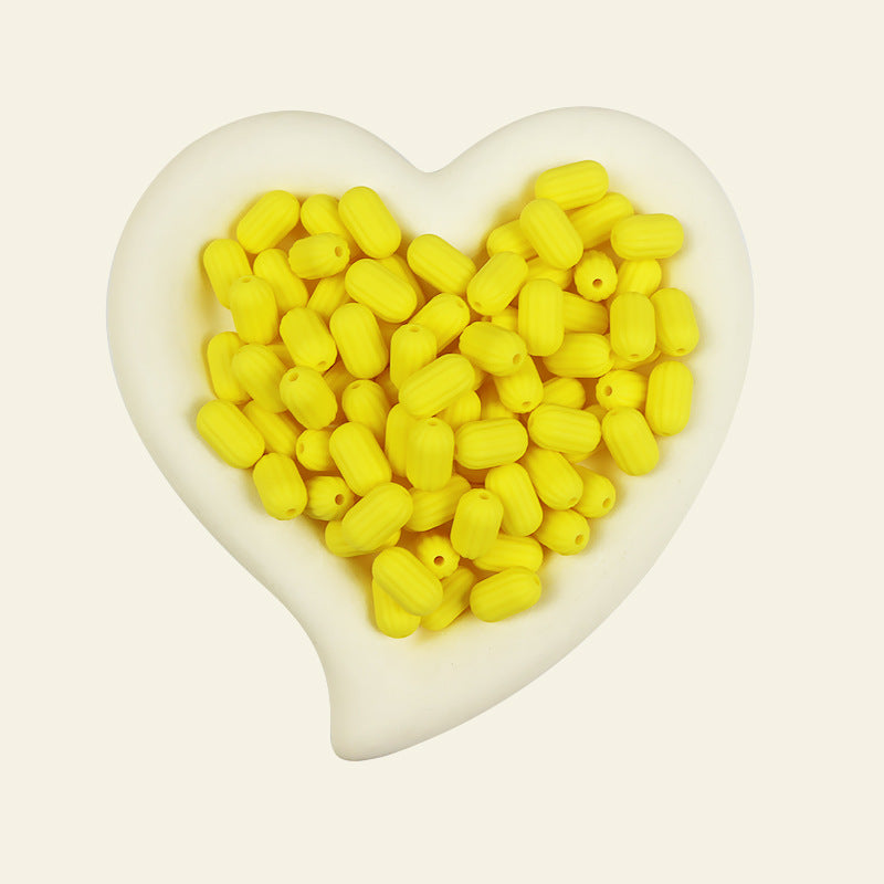 Wholesale 100pcs/pack Silicone Single Color Loose Bead DIY Bead Pen