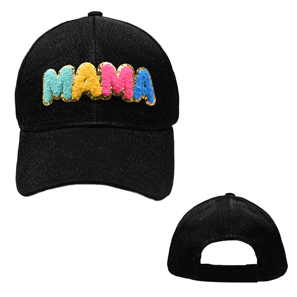Wholesale Cotton Colorful MAMA Label Baseball Cap