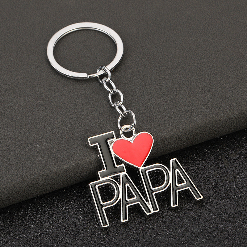 Wholesale Mother's Day Father's Day Metal Keychain