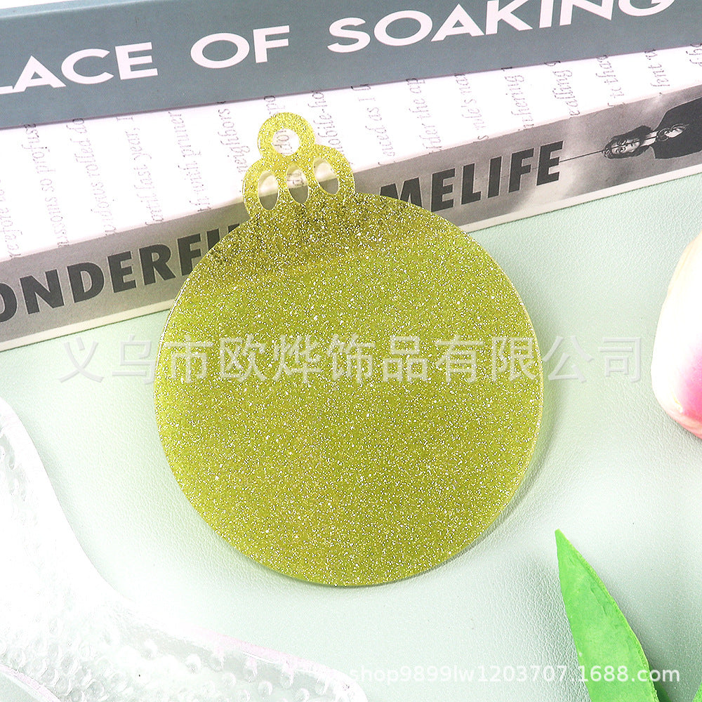 Wholesale 10pcs/ pack Acrylic Christmas Ornaments Decoration DIY Craft Christmas Tree Ornaments Patches