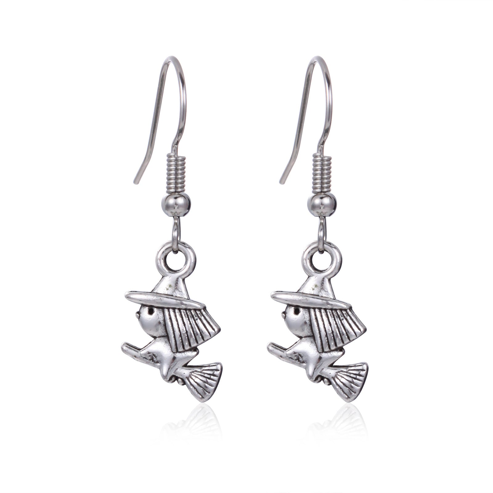 Wholesale  Skull Pumpkin Earrings Silver Tone Zinc Alloy Rhinestone Jewelry Party Wear For Women