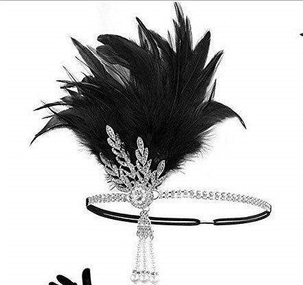 Wholesale Pearl Feather Alloy Headband