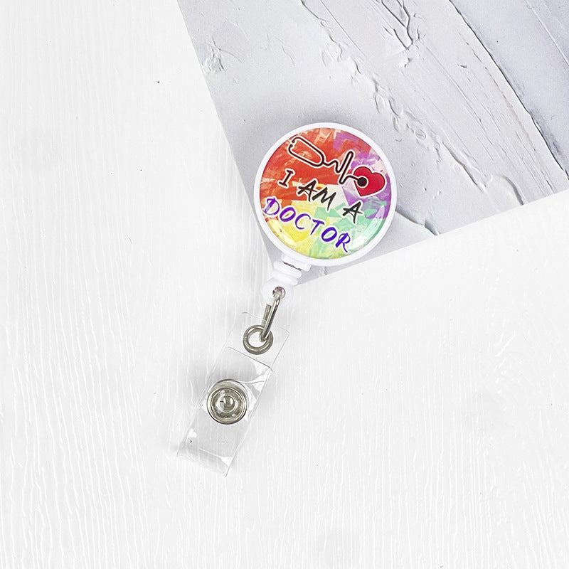 Wholesale Retractable Doctor Nurse Badge Holder Keychain