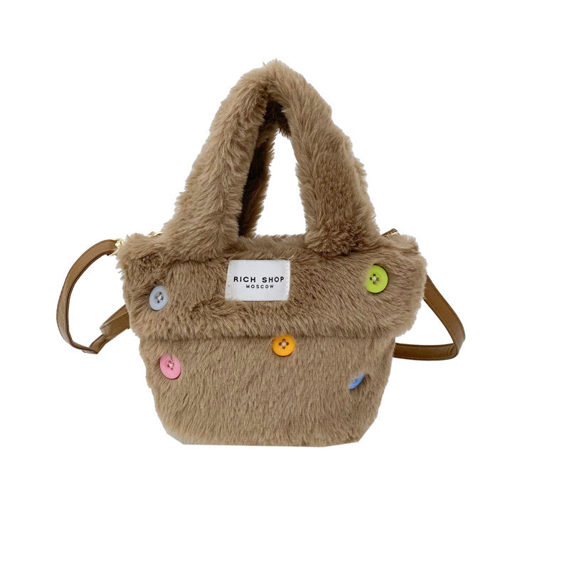 Wholesale Autumn and Winter Plush Crossbody Handbags