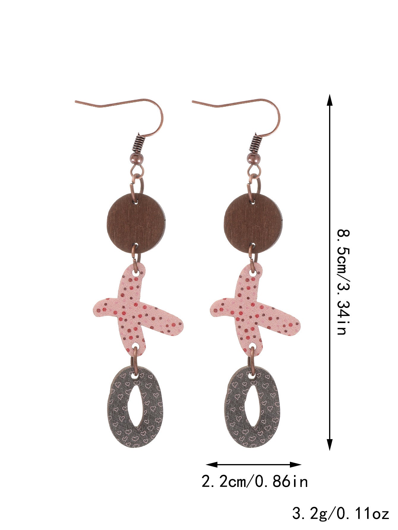 Wholesale Valentine' s Day Love Cherry Wine Glass Earrings