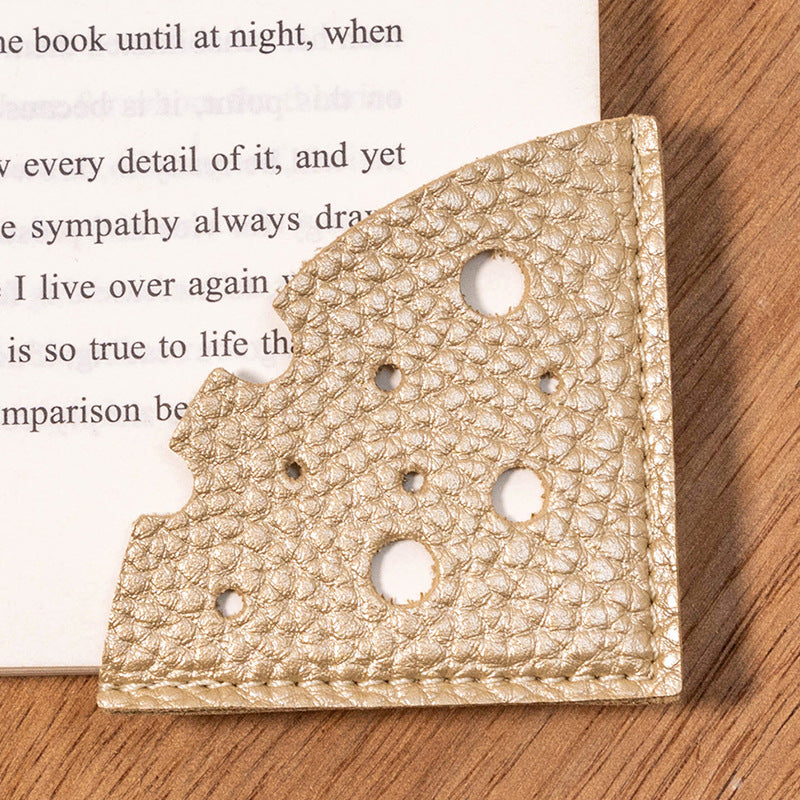 Wholesale Cheese Leather Bookmarks