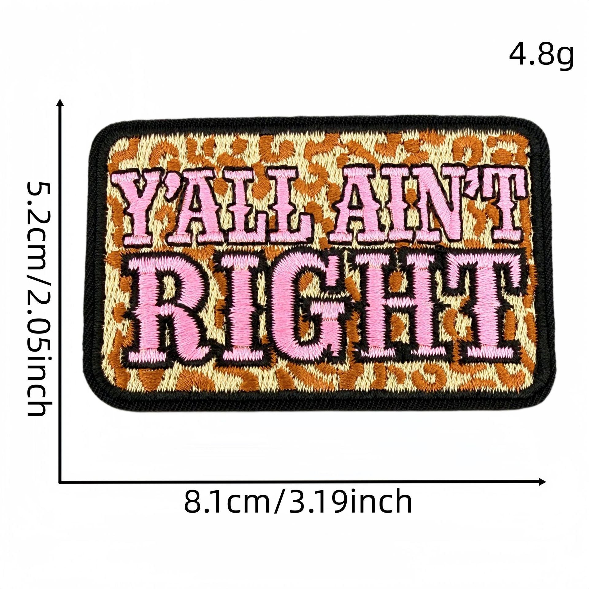Wholesale Stylish 20 Piece Embroidered Letter Patches Leopard Print Iron On Badges For Clothing Bags DIY Craft Supply