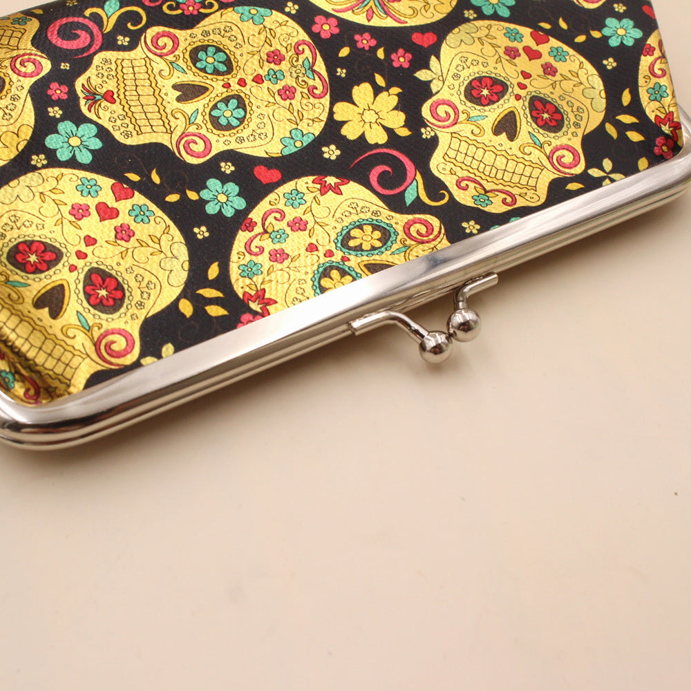 Purso de moneda de cráneo de Jakarivara al por mayor de PVC