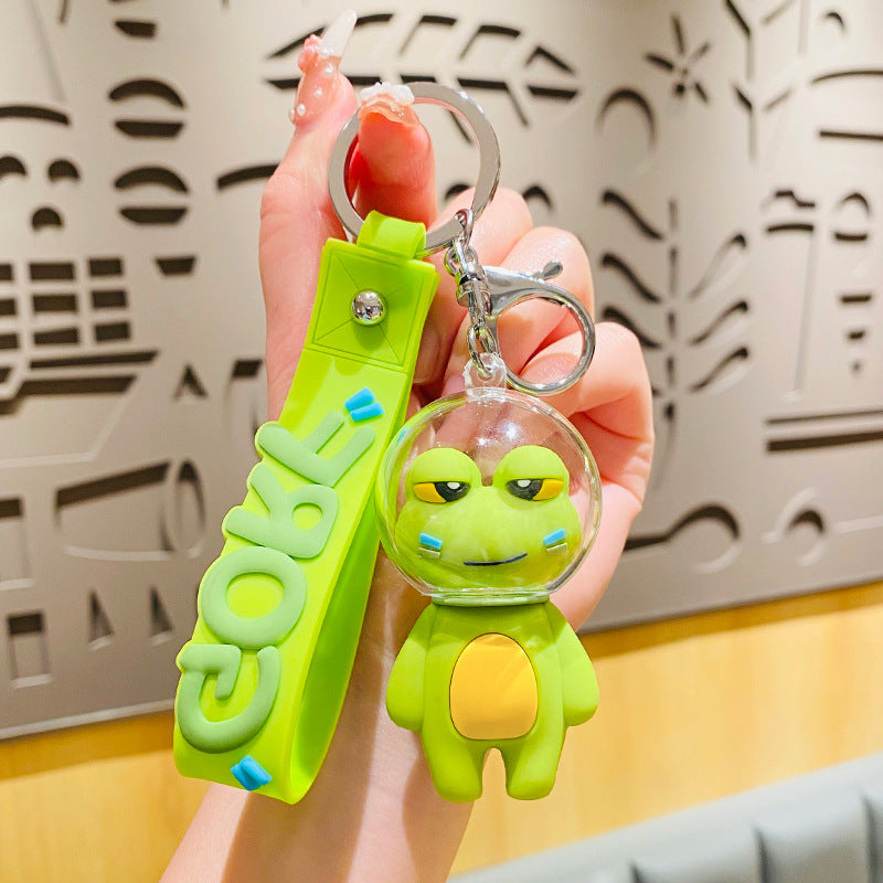 Llavero de muñecas de rana espacial de PVC al por mayor