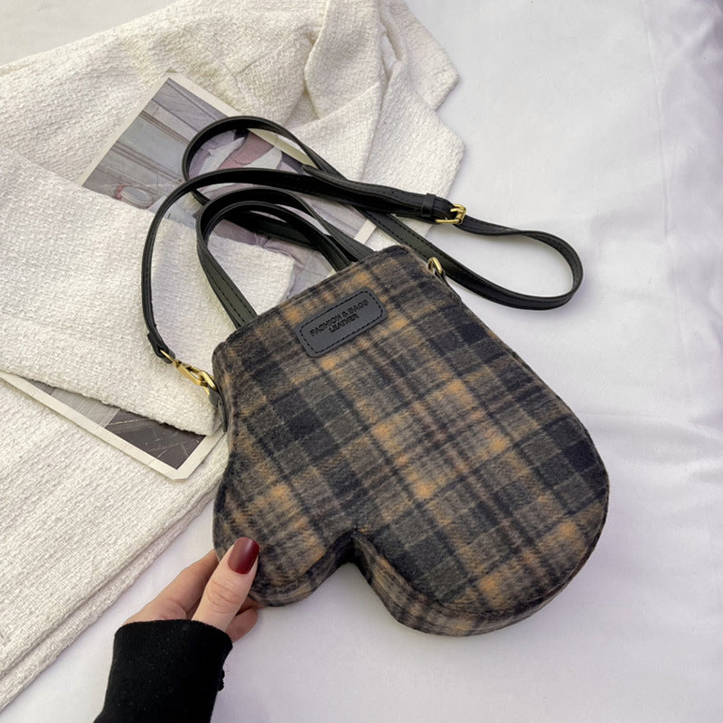 Wholesale Striped Woolen Gloves, Portable Shoulder Bags