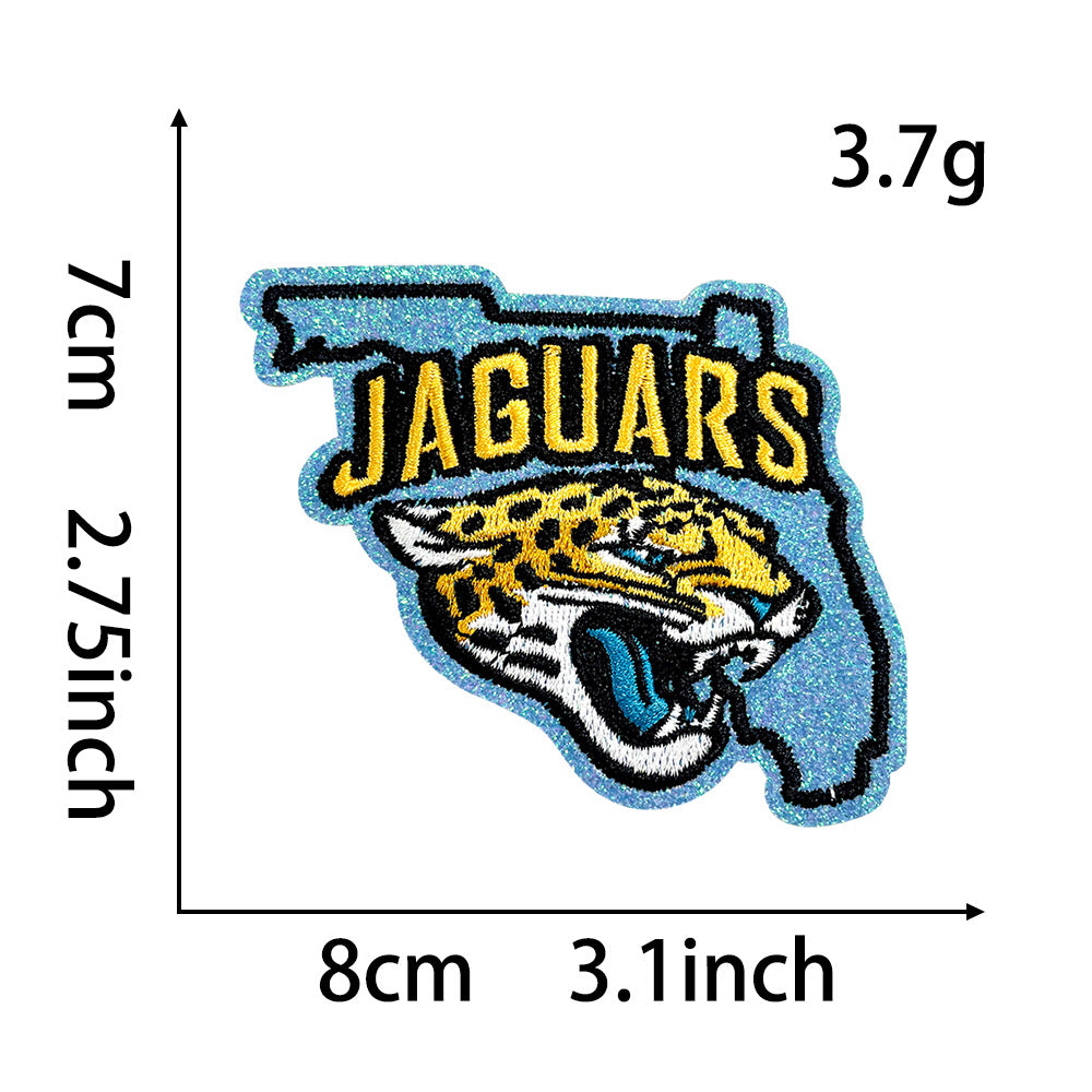 Wholesale Seattle Seahawks Sequin Embroidered Patch State Shape Sew On Applique For Clothing Bags DIY Craft Accessory OLY Exclusive