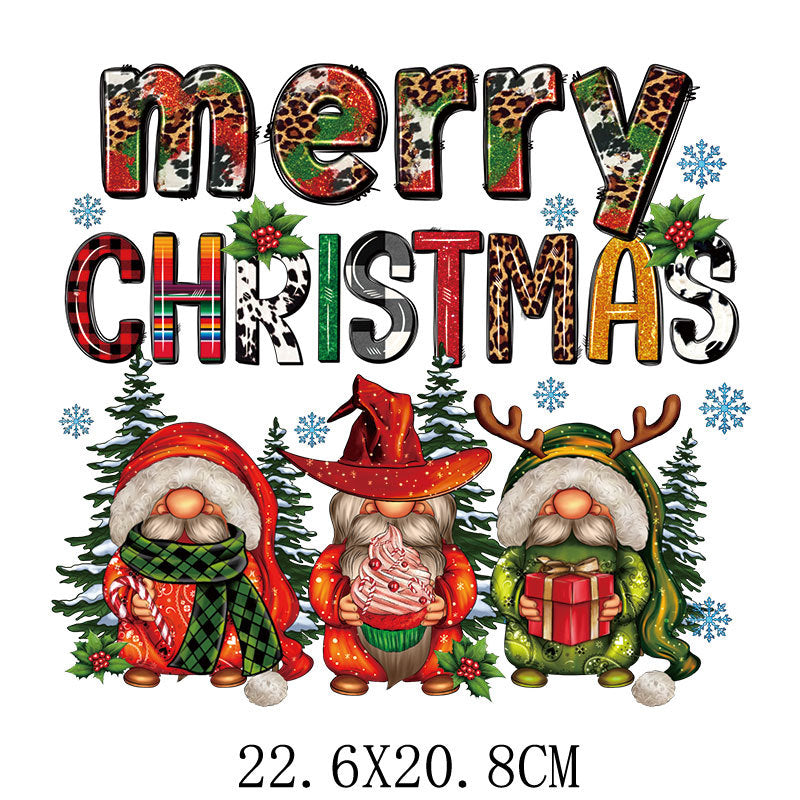 Wholesale Merry Christmas UV DTF Ready to Press Transfers Wraps