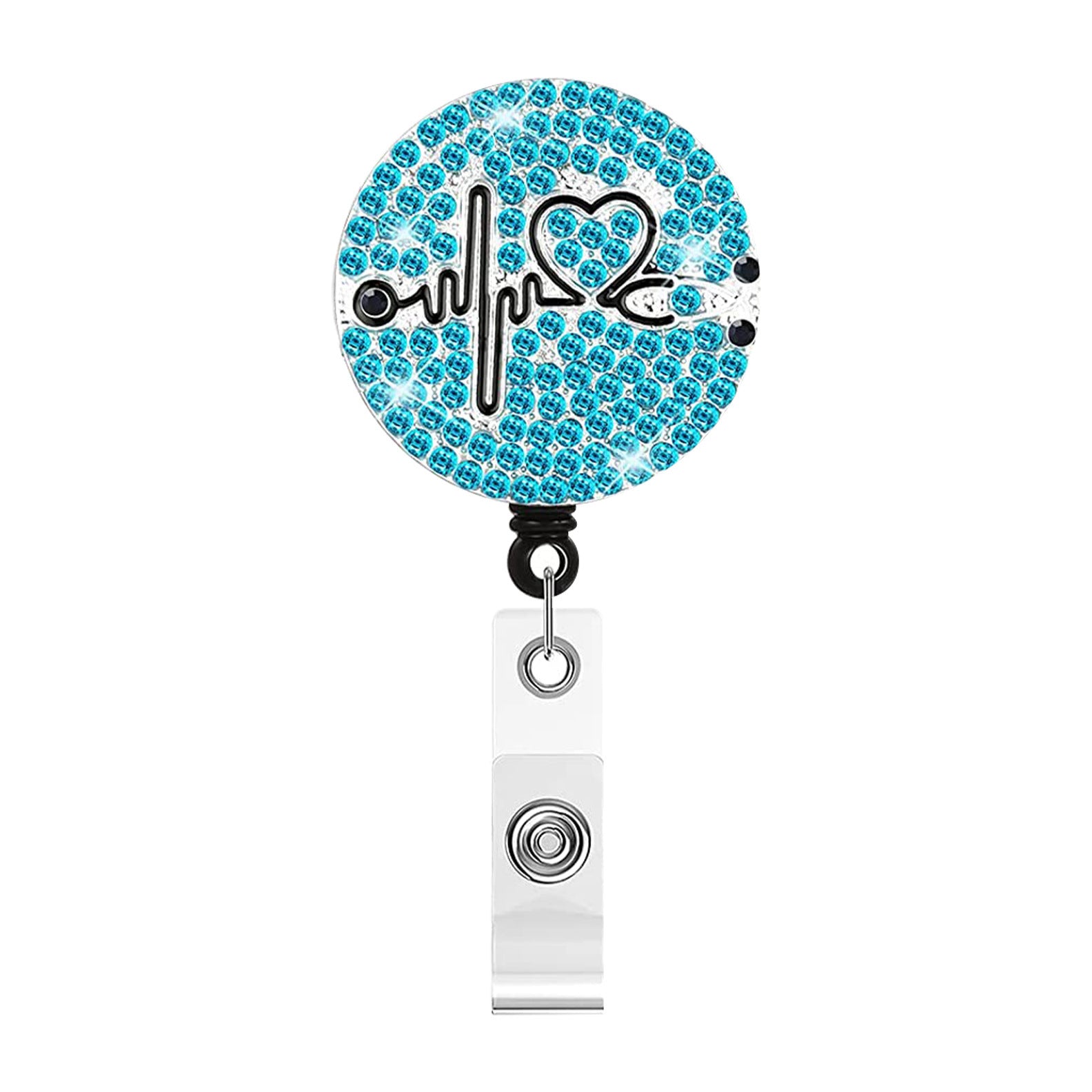 Wholesale Metal Rhinestone Stethoscopes, Electrocardiograms, Crocodile Clips, Badges, Scrolls, Retractable Plastic Keychains