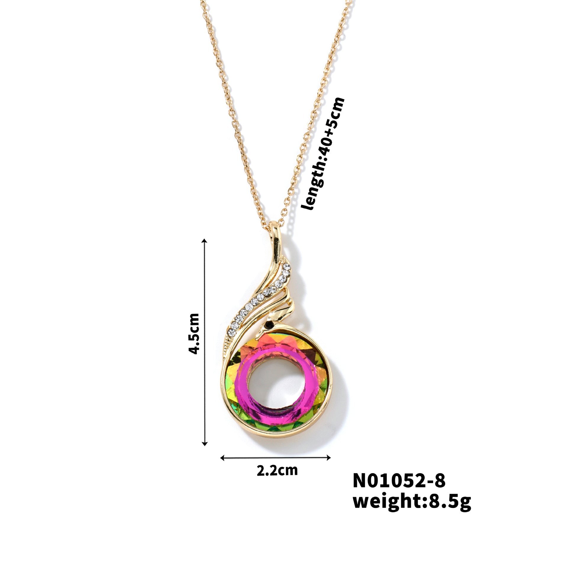 Wholesale Fashion colorful crystal necklace