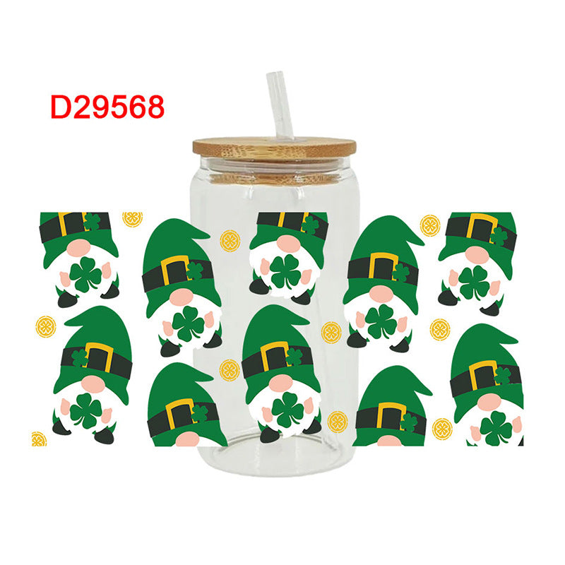 Wholesale Green forest 16oz Cup UV DTF Wraps