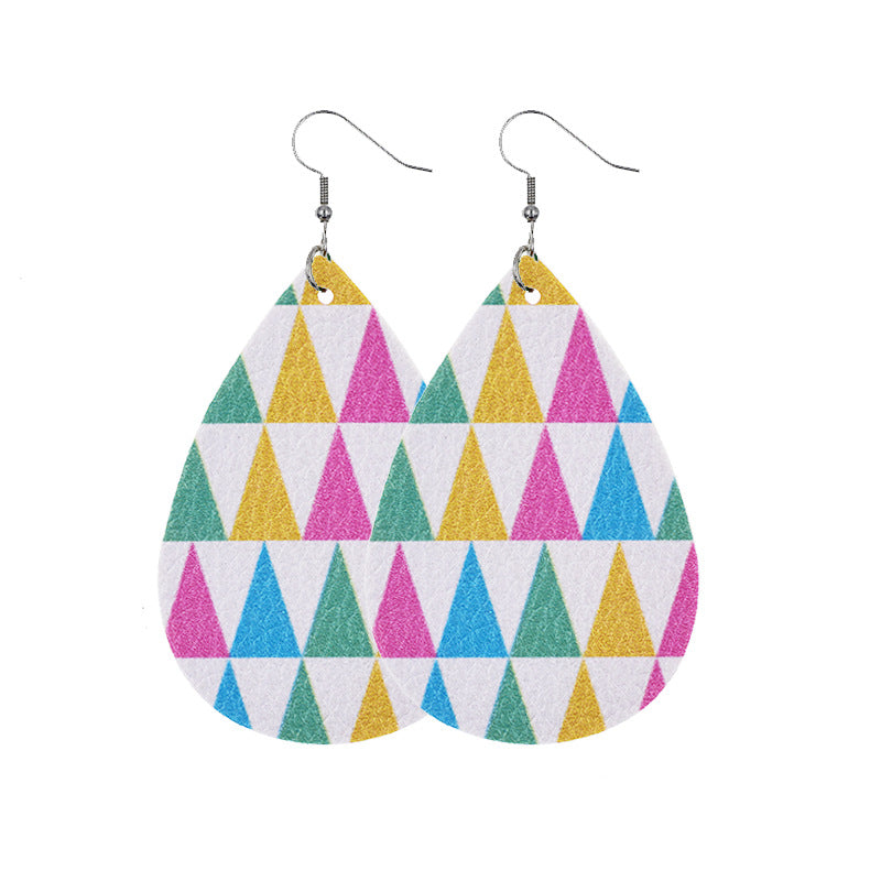 Wholesale Easter Cute Chick Leather Earrings