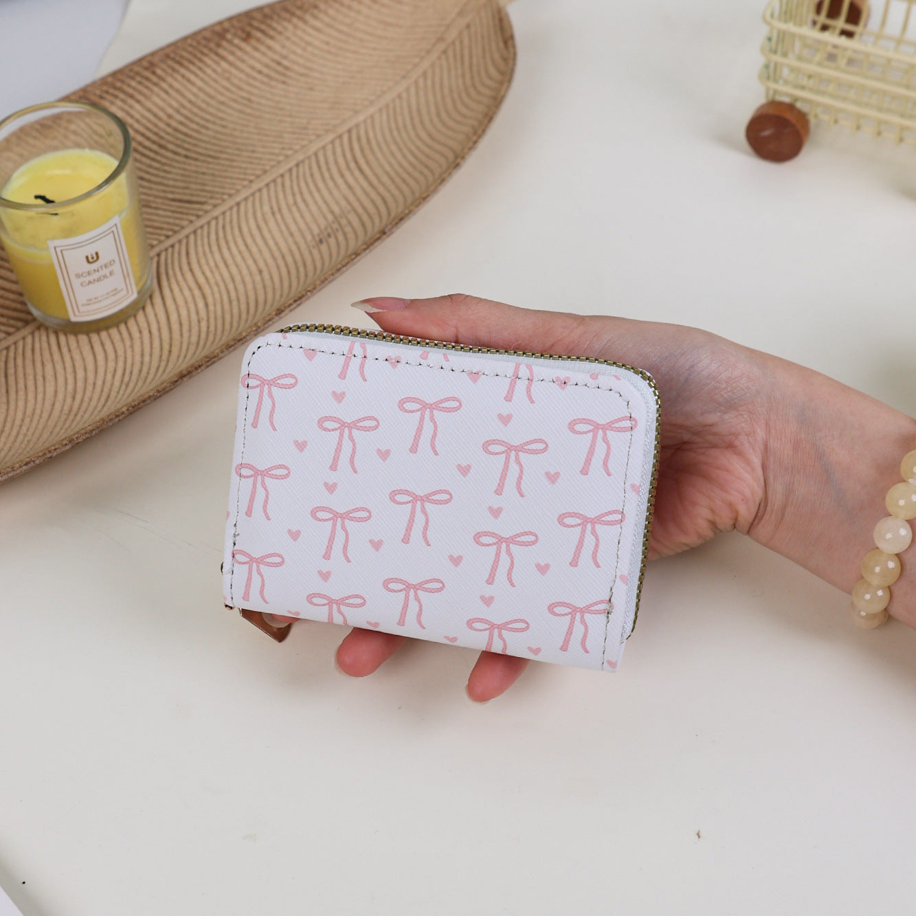 Wholesale Cartoon Sweet Mini Bow Multi Card Pocket Wallet