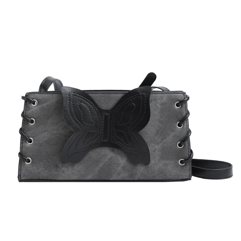 Wholesale Autumn and Winter Retro Butterfly PU Shoulder Bag Crossbody Bag