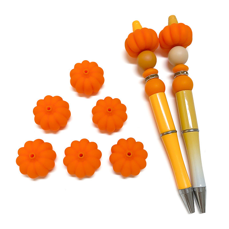 Wholesale 10pcs DIY 3D Halloween Pumpkin Fruit Handmade Beads