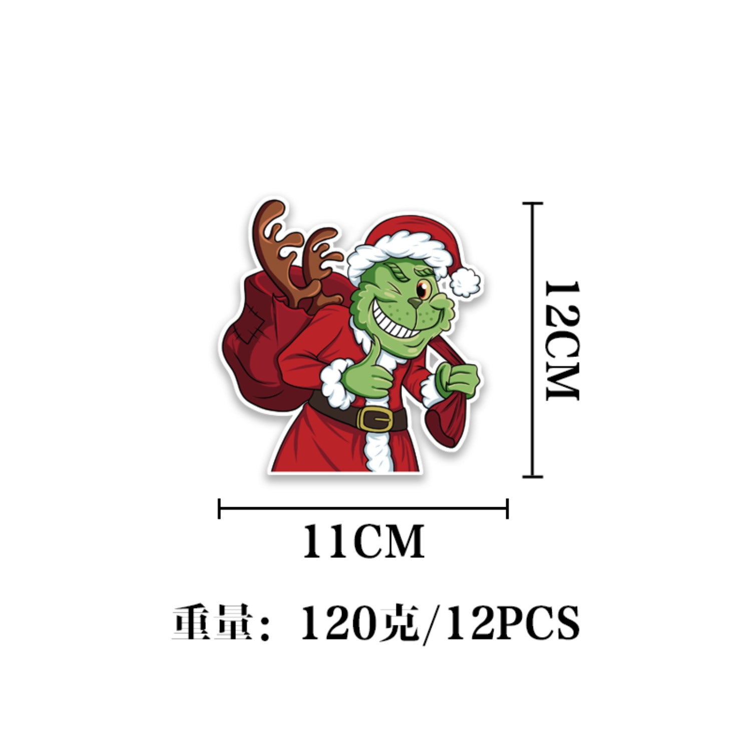 Wholesale 6/12pcs New Christmas Spiral Charm, Creative Cartoon Pvc