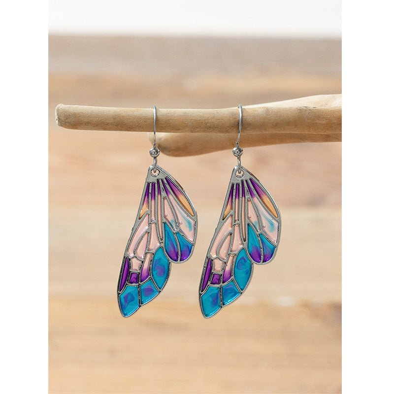 Wholesale Gorgeous Butterfly Wings Earrings