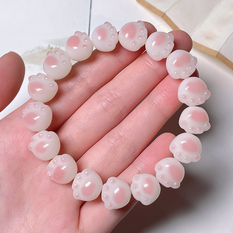 Wholesale Bodhi Root Gradient Cat Claw Buddha Beads Resin Bracelet