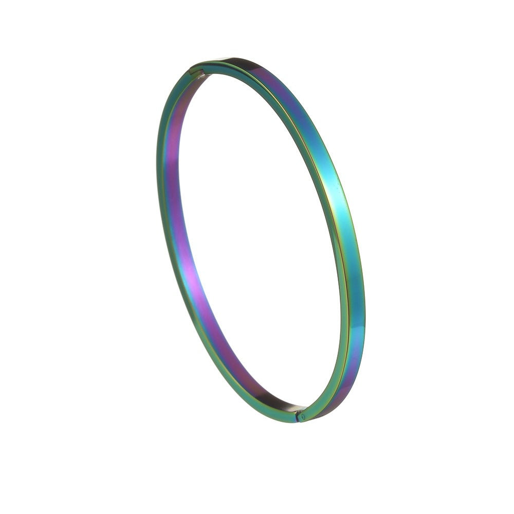 Wholesale 4mm6mm Wide Gold Plated Stainless Steel Bracelet