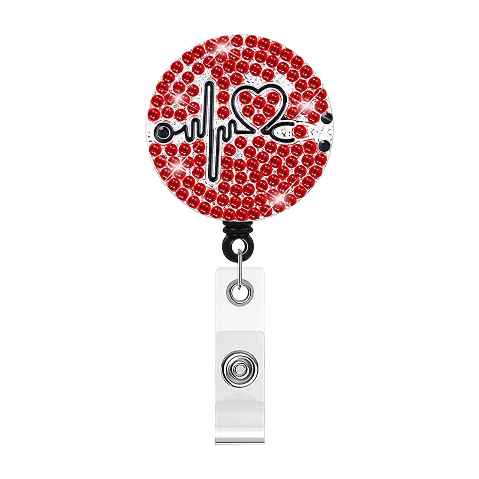 Wholesale Metal Rhinestone Stethoscopes, Electrocardiograms, Crocodile Clips, Badges, Scrolls, Retractable Plastic Keychains