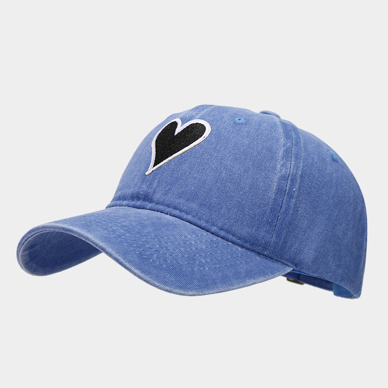 Wholesale Love Embroidery Label Washed Old Cotton Baseball Hat