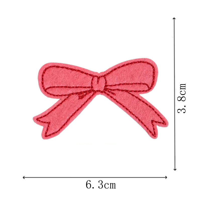 Wholesale Red diverse bow embroidery DIY Patches