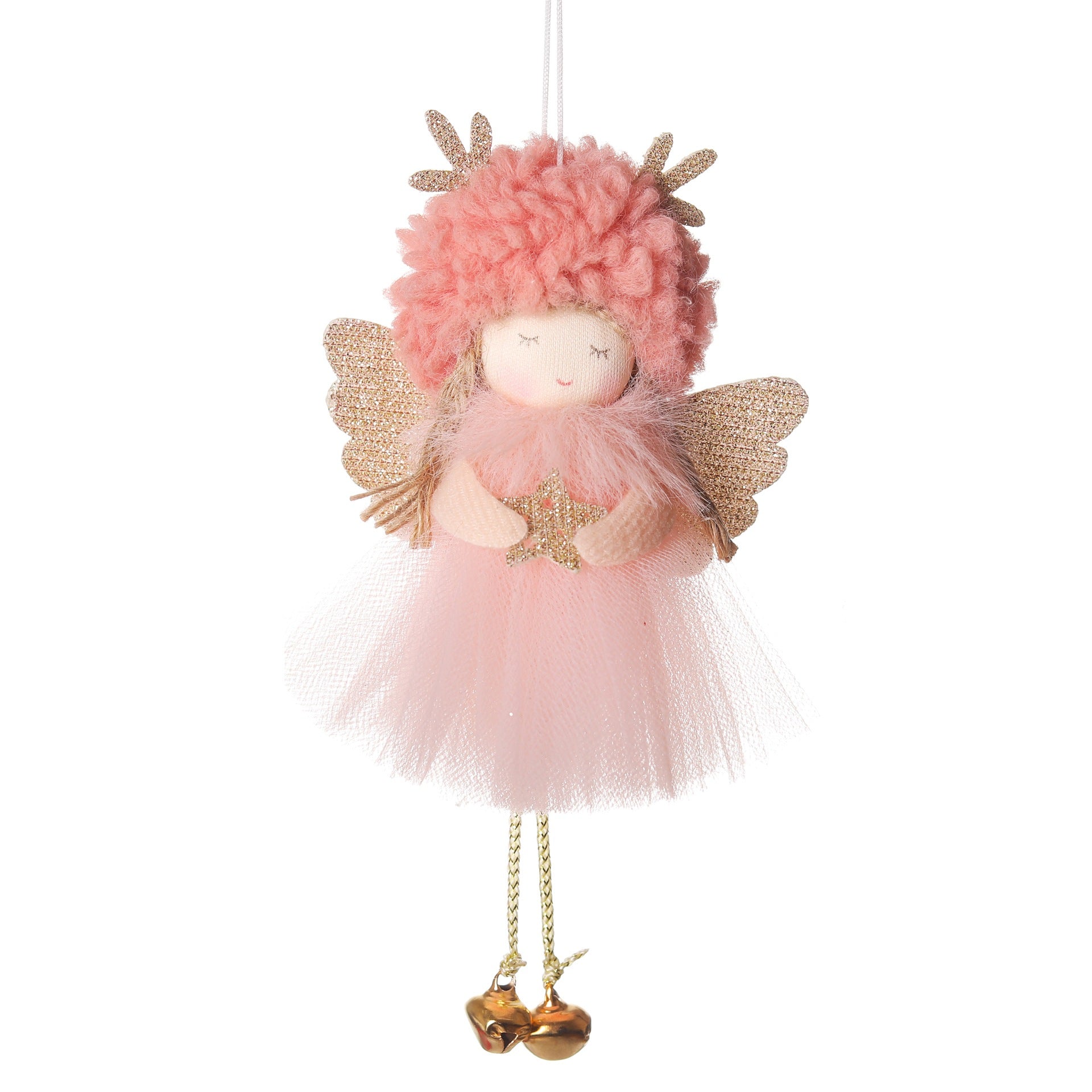 Wholesale Christmas Plush Yarn Skirt Angel Pendant Cute Doll Pendant