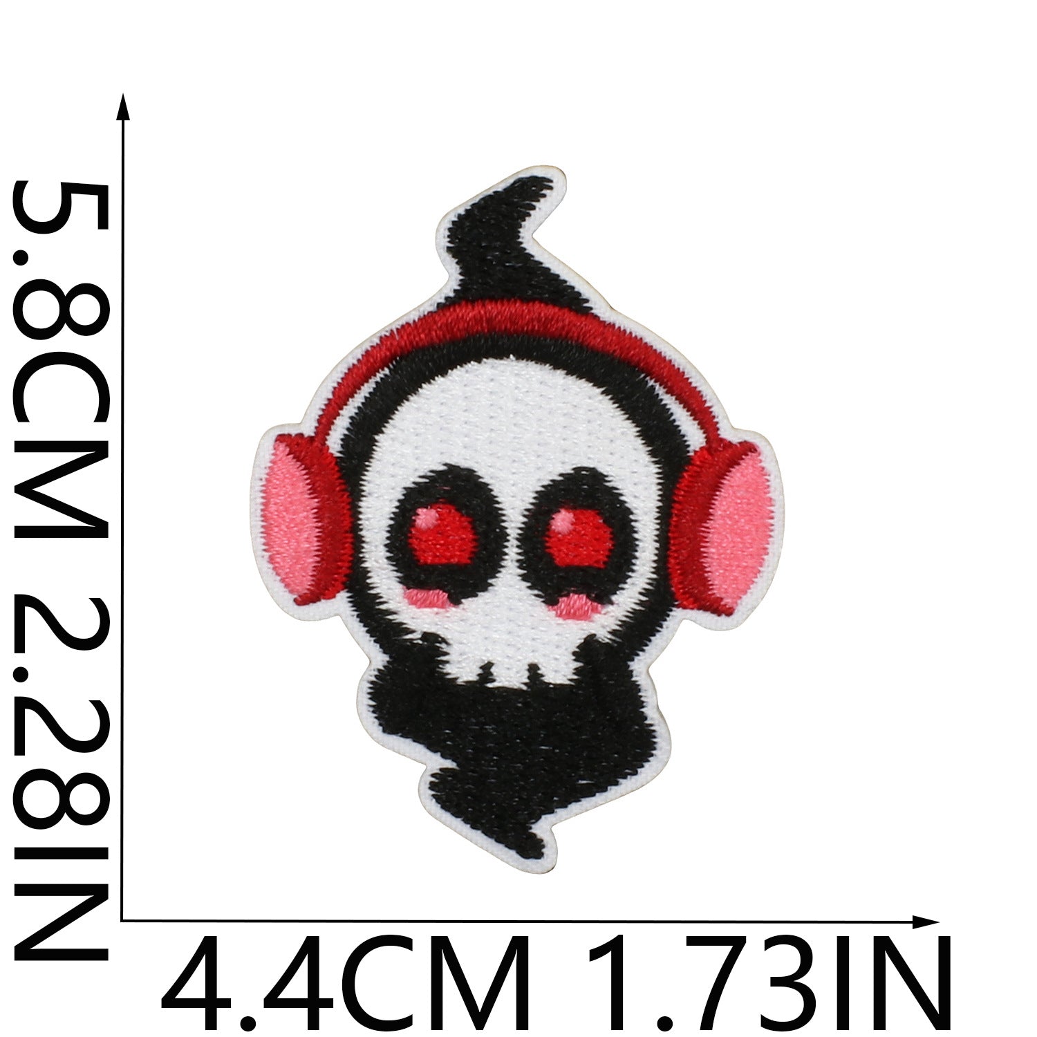 Wholesale   Web Ghost Embroidered Iron On Patches Polyester Thread Sheet For ets Backpacks